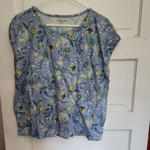 Coldwater Creek Cap Sleeve Tee